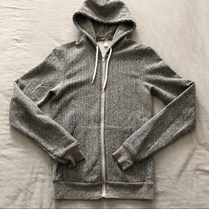 American Apparel | salt & peppered zip hoodie